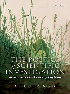 cover image of The Poetics of Scientific Investigation in Seventeenth-Century England